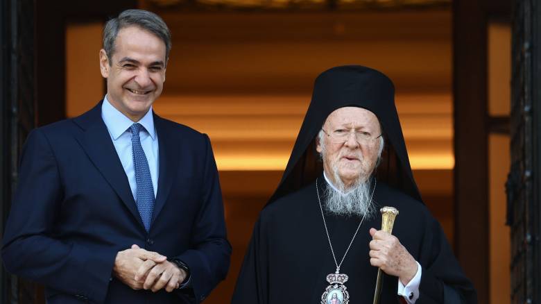 Με τον Οικουμενικό Πατριάρχη Βαρθολομαίο θα συναντηθεί σήμερα ο Κυριάκος Μητσοτάκης