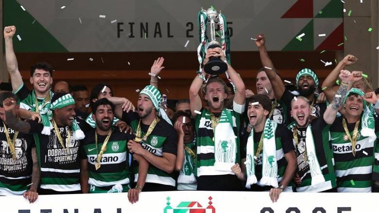 Κυπελλούχος και νταμπλούχος η Σπόρτινγκ, 3-1 την Μπενφίκα του Παυλίδη στην παράταση