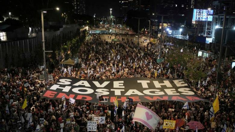 Στους δρόμους του Τελ Αβίβ χιλιάδες Ισραηλινοί - Ζήτησαν απελευθέρωση των ομήρων στη Γάζα