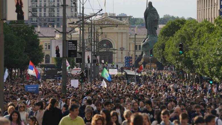 Διαδηλώσεις φοιτητών στη Σερβία με αίτημα την διεξαγωγή πρόωρων βουλευτικών εκλογών
