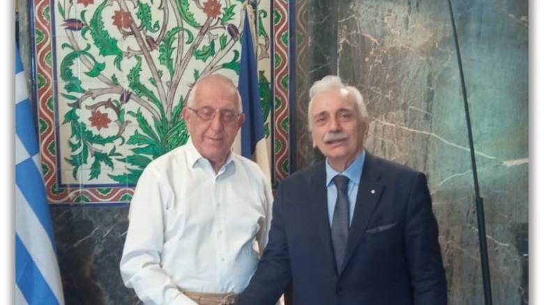 Συνάντηση προέδρου της Βουλής με τον πρόεδρο του Ελληνικού Ερυθρού Σταυρού