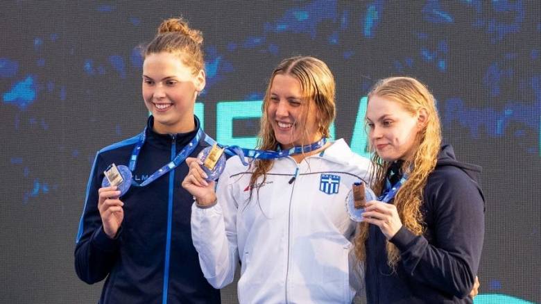 Τρία μετάλλια και δύο πανελλήνια ρεκόρ στο Ευρωπαϊκό Νέων Κολύμβησης Κ23