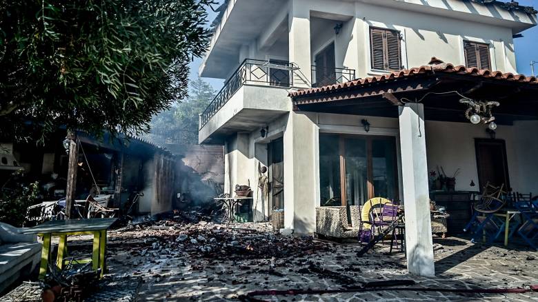 Δάσος έγινε στάχτη, σπίτια καταστράφηκαν - Καταγράφουν τις ζημιές από τη φωτιά στην Παλαιά Φώκαια