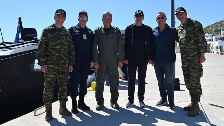 Στους Λειψούς ο Ν. Δένδιας και οι Αρχηγοί των Γενικών Επιτελείων