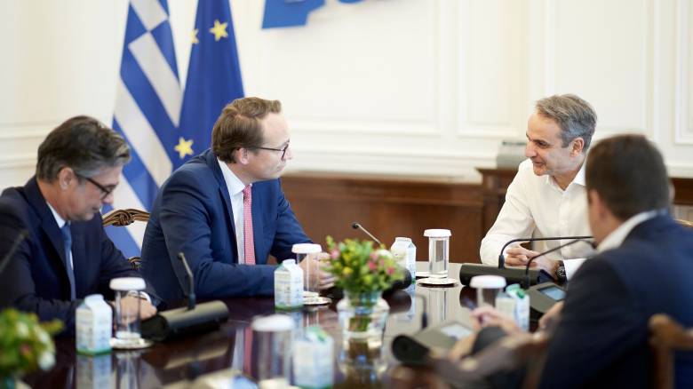 Συνάντηση του πρωθυπουργού με τον Διευθύνοντα Σύμβουλο της RWE Δρ. Markus Krebb