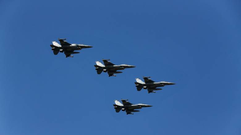 Διελεύσεις αεροσκαφών της Πολεμικής Αεροπορίας στην Αττική