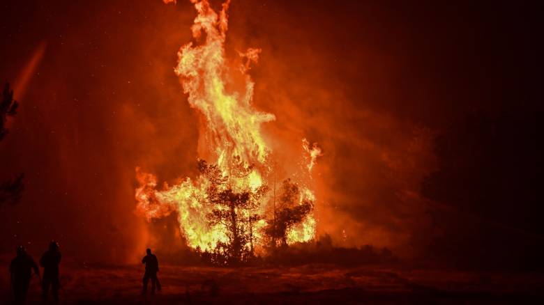 Φωτιά στον Ωρωπό: Βελτιωμένη η εικόνα - Μάχη με διάσπαρτες εστίες