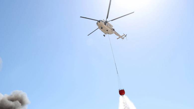 Πυρκαγιά στην Ερμιόνη Αργολίδας - Ρίψεις από έξι εναέρια μέσα