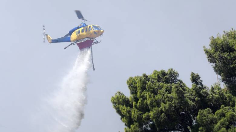 Μάχη με τις φλόγες στη Φλώρινα - Υπό μερικό έλεγχο η φωτιά στα Οινόφυτα, έσβησε στην Ιεράπετρα