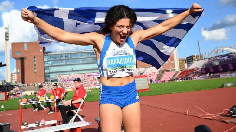 Σφαιροβολία: Χρυσό μετάλλιο από τη Ραφαηλίδου στο Ευρωπαϊκό Πρωτάθλημα Κ20
