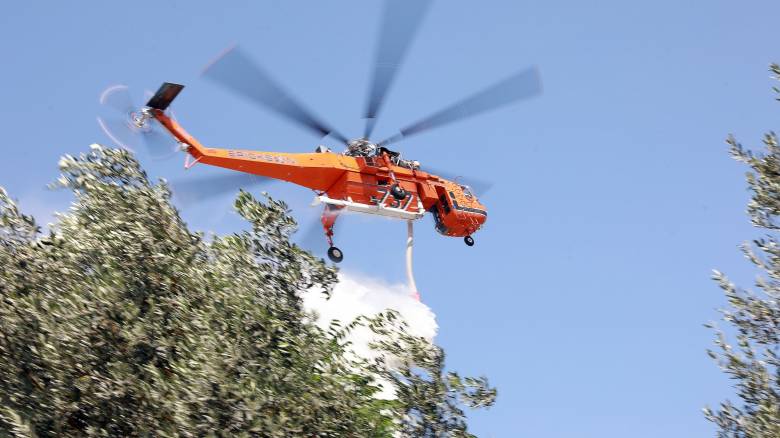 Φωτιά σε δασική έκταση στην Καλλιτεχνιούπολη: Στη μάχη 17 εναέρια μέσα, εστάλη 112