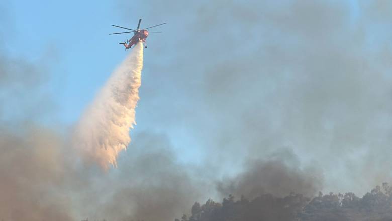Φωτιά στη Μεγάλη Βόλβη Θεσσαλονίκης - Περιορίστηκε σε δύο εστίες