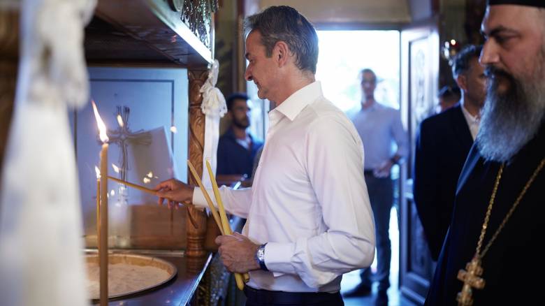 Στα Χανιά ο Κυριάκος Μητσοτάκης τον Δεκαπενταύγουστο