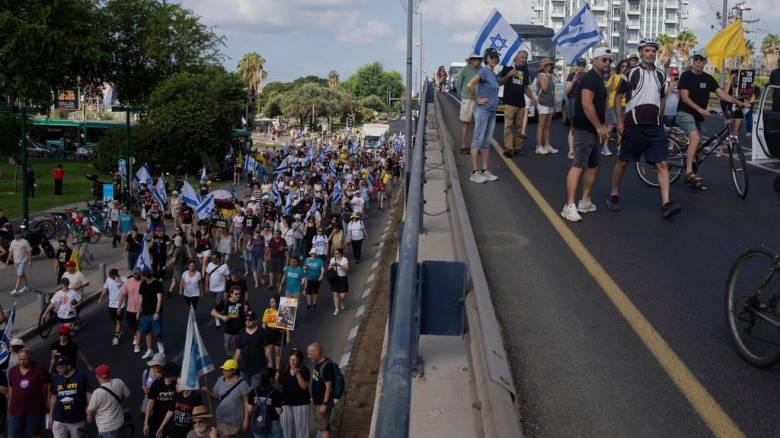 Νέες διαδηλώσεις στο Ισραήλ για την απελευθέρωση των ομήρων και τον τερματισμο του πολέμου