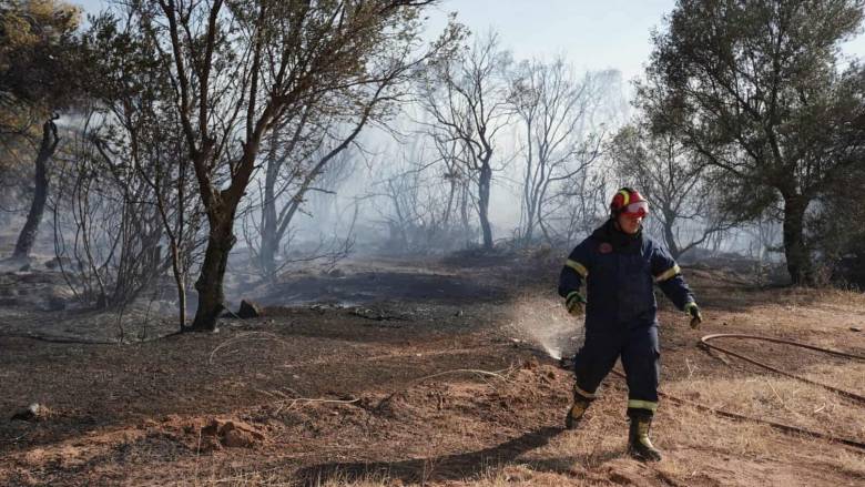 Φωτιά στη Μυτιλήνη - Ήχησε το 112 για ετοιμότητα των κατοίκων