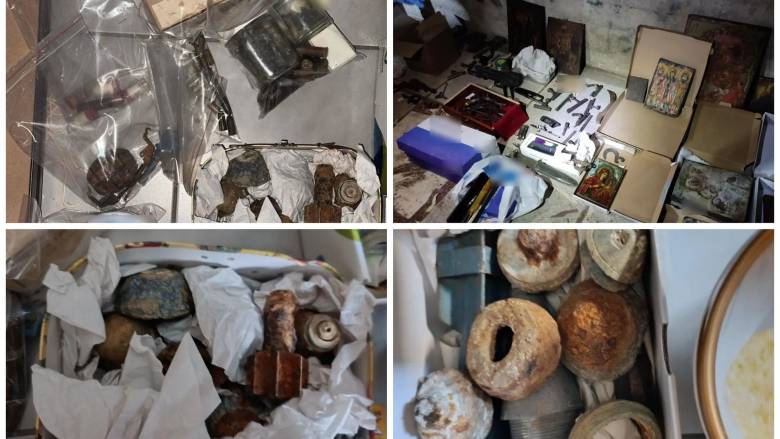 Αυτό είναι το «οπλοστάσιο» που βρέθηκε στην Καισαριανή - Οι πρώτες φωτογραφίες