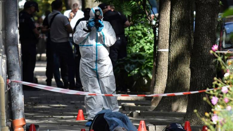 Ουκρανία: Η στιγμή της δολοφονίας του πρώην προέδρου της Βουλής στη Λβιβ