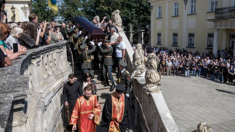 Ουκρανία: Κηδεύτηκε ο δολοφονημένος πρώην πρόεδρος του κοινοβουλίου
