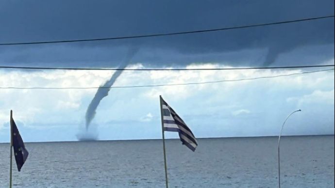 Υδροστρόβιλοι έκαναν την εμφάνισή τους σε Παξούς και το Κάθισμα Λευκάδας