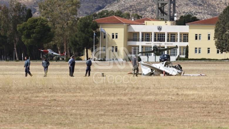Οι πρώτες φωτογραφίες από το ατύχημα με αεροσκάφος στο Τατόι - Τραυματίστηκαν δύο χειριστές
