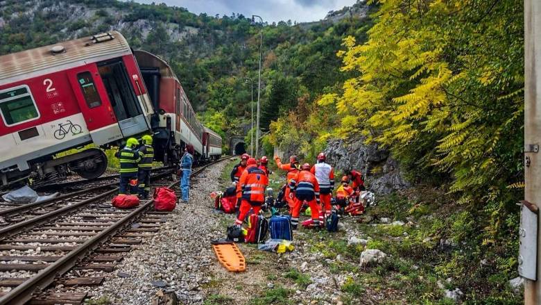 Σλοβακία: Στους 66 ανέβηκε ο αριθμός των τραυματιών από την σύγκρουση δύο τρένων