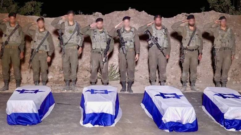 Τέσσερις ακόμη σορούς Ισραηλινών ομήρων παρέλαβε ο Ερυθρός Σταυρός