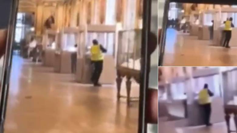 Το πρώτο βίντεο από τη ληστεία στο Λούβρο - Εικόνες από τους δράστες που υποδύονταν τους εργάτες