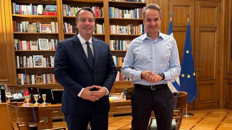 Συνάντηση Μητσοτάκη με τον Θανάση Παπαθανάση για την Αιτωλοακαρνανία και τη νέα στρατηγική εποχή