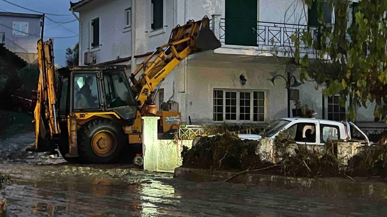Ξεκινά η καταγραφή των ζημιών στην Λακωνία - Υποχωρούν σταδιακά τα φαινόμενα
