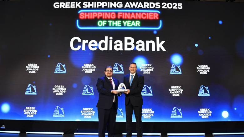 Η CrediaBank “Shipping Financier of the Year” στα Lloyd’s List Greek Shipping Awards