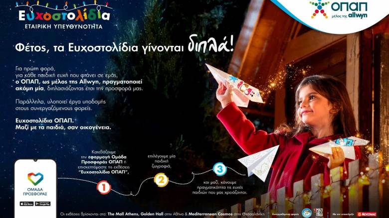 Ευγενία Σαμαρά, Λάμπρος Φισφής και Βασίλης Μαυρογεωργίου στέλνουν μήνυμα γιορτινής προσφοράς