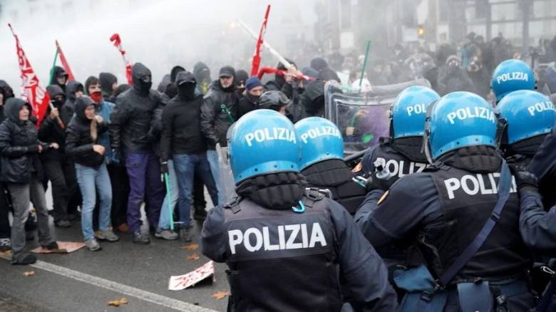 Επεισόδια στο Τορίνο κατά τη διάρκεια πορείας για την εκκένωση του «κοινωνικού κέντρου» Askatasuna