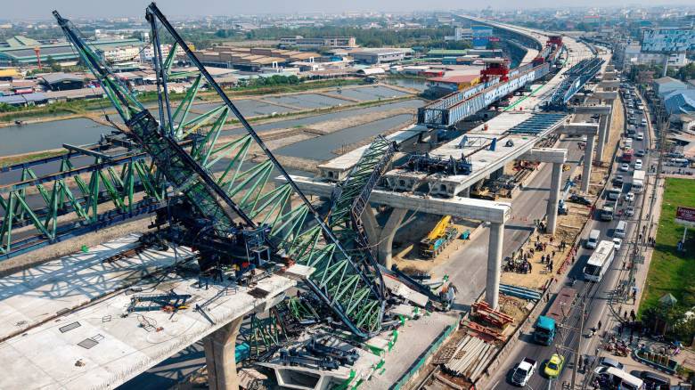 Ταϊλάνδη: Δυο νεκροί εξαιτίας νέας κατάρρευσης γερανού σε εργοτάξιο