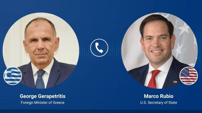 Τηλεφωνική επικοινωνία Γεραπετρίτη - Ρούμπιο - Τι συζήτησαν οι δύο ηγέτες