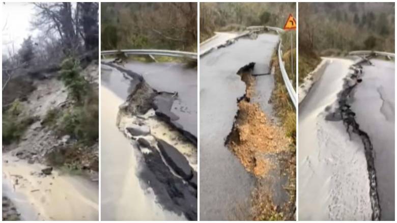 Καλαμάτα: Κατολισθήσεις και καθιζήσεις σε περιοχές του Ταϋγέτου – Που έχουν κλείσει δρόμοι
