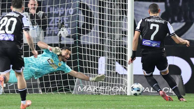 ΠΑΟΚ - ΑΕΚ 0-0: Το χαμένο πέναλτι του Γιακουμάκη και τα δοκάρια της «Ένωσης» μοίρασαν τους βαθμούς