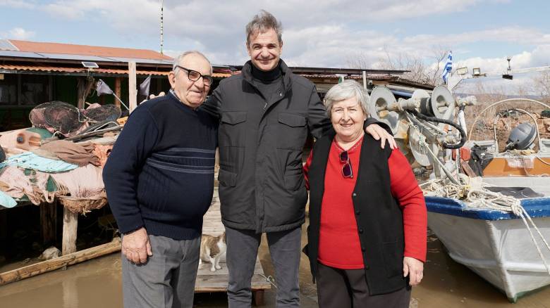 Κυριάκος Μητσοτάκης: Επισκέφθηκε το Δέλτα και την «κυρά του Έβρου»