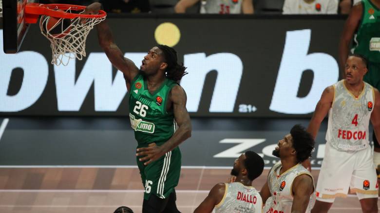Παναθηναϊκός - Μονακό 107-97: Οι «πράσινοι» πήραν νίκη και διαφορά πόντων εν όψει playoffs
