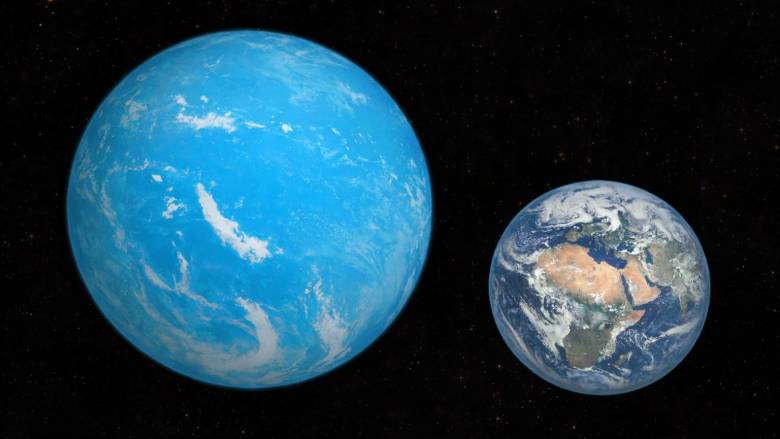 Ένας εξωπλανήτης χωρίς στεριά, καλυμμένος από ωκεανό με ακραία βάθη εκατοντάδων χιλιομέτρων