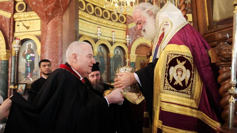 Ο Σάκης Κεχαγιόγλου Άρχων Μέγας Λογοθέτης στο Πατριαρχείο Αλεξάνδρειας