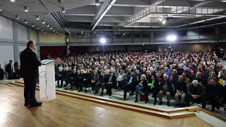 Εκδήλωση ΚΚΕ στο ΣΕΦ: Τώρα αγωνιστική συμπόρευση - Καμιά θυσία για τα κέρδη και τους πολέμους τους