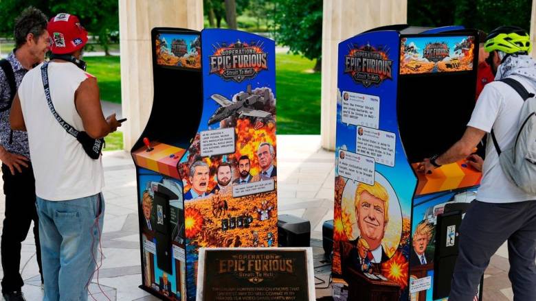 Η επιχείρηση «Epic Fury» του Τραμπ στο Ιράν έγινε σατιρικό arcade game