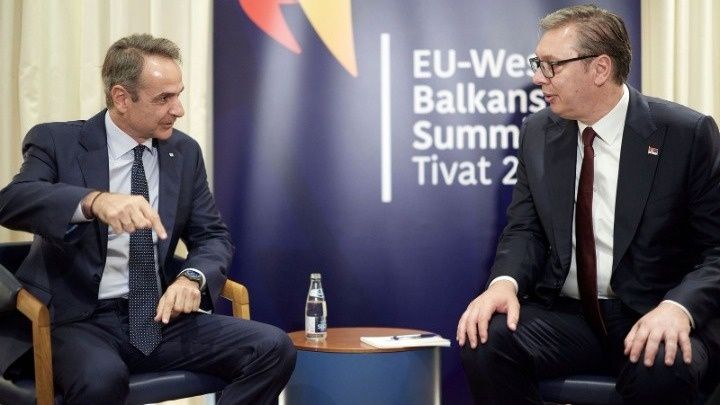 Συνάντηση Μητσοτάκη - Βούτσιτς: Στην ατζέντα η συνεργασία στην ενέργεια