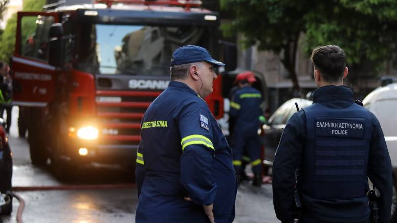 Φωτιά σε εγκαταλελειμμένο κτήριο στο Ηράκλειο Κρήτης
