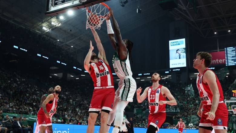 Παναθηναϊκός - Ολυμπιακός 68-58: Οι «πράσινοι» ισοφάρισαν σε 1-1 τη σειρά των τελικών