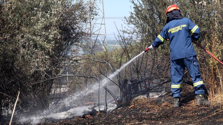 Σε ύφεση και χωρίς ενεργό μέτωπο η φωτιά στο Σπαθάρι Ευβοίας
