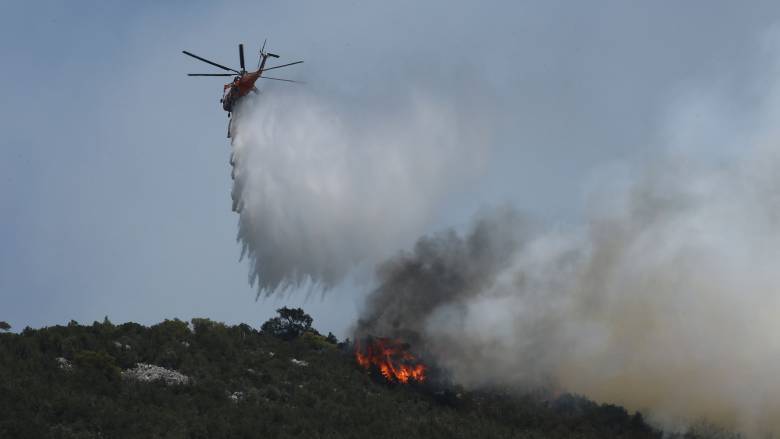 Σε ύφεση και χωρίς ενεργό μέτωπο η πυρκαγιά στον Ωρωπό - Σε επιφυλακή οι πυροσβεστικές δυνάμεις
