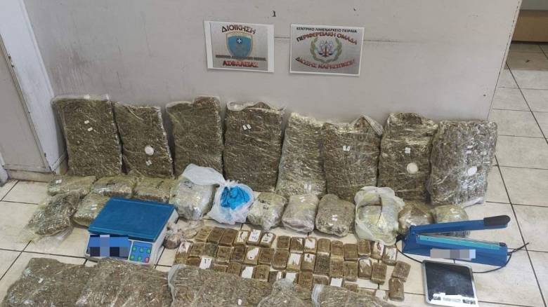 Κατασχέθηκαν 26 κιλά κάνναβης αξίας πάνω από 800.000 ευρώ στον Πειραιά