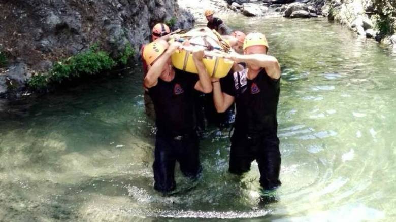 Επιχείρηση διάσωσης τραυματισμένης γυναίκας από δύσβατο μονοπάτι στη Σαμοθράκη