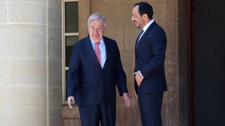 Γκουτέρες από Λευκωσία: Να διασφαλίσουμε ότι θα μπορέσουμε να έχουμε επιτέλους μια λύση στο Κυπριακό